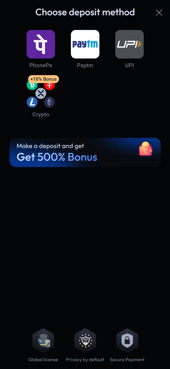 Make your first deposit to unlock Aviator gameplay on Odds96.